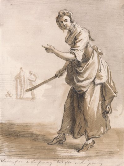 London Cries: Throws for a Hapenny, Have You a Hapenny by Paul Sandby